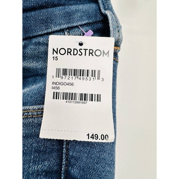 Good American Good Classic flare  CutJeans Size 15  light wash  wide‎ leg boot - Picture 9 of 14